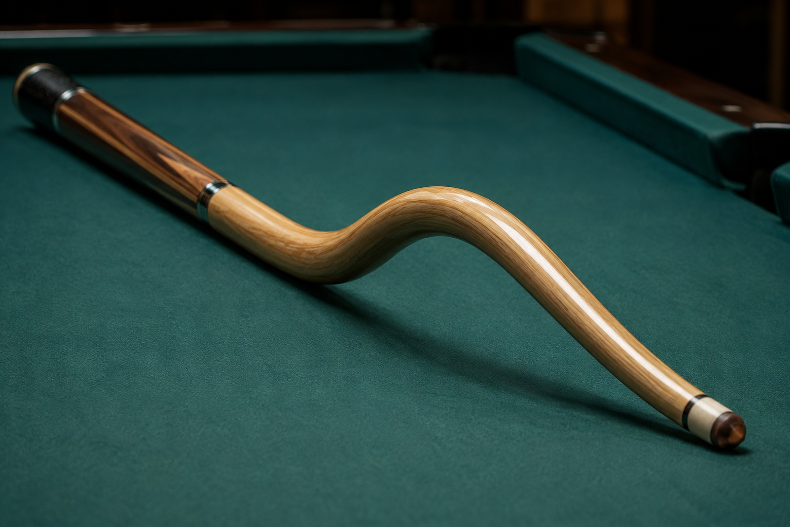 Unrealistic warp of a pool cue